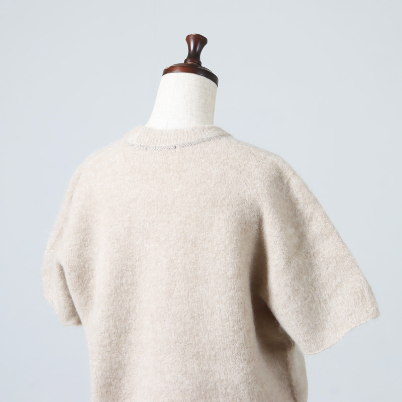 unfil(ե) stretch superkid mohair short-sleeve sweater