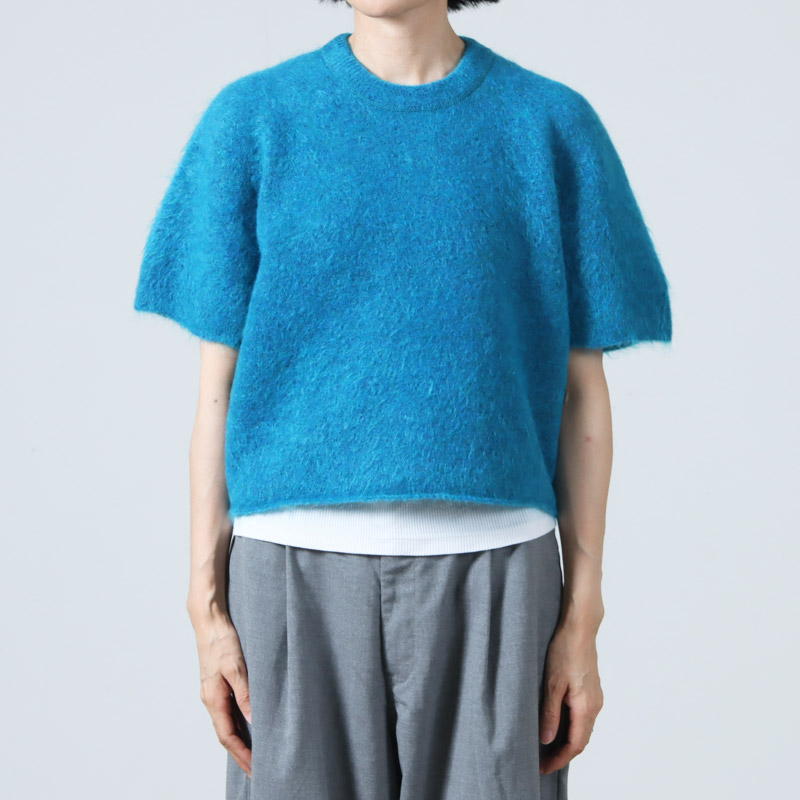 unfil(ե) stretch superkid mohair short-sleeve sweater