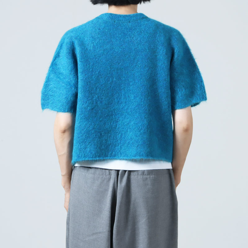 unfil(ե) stretch superkid mohair short-sleeve sweater