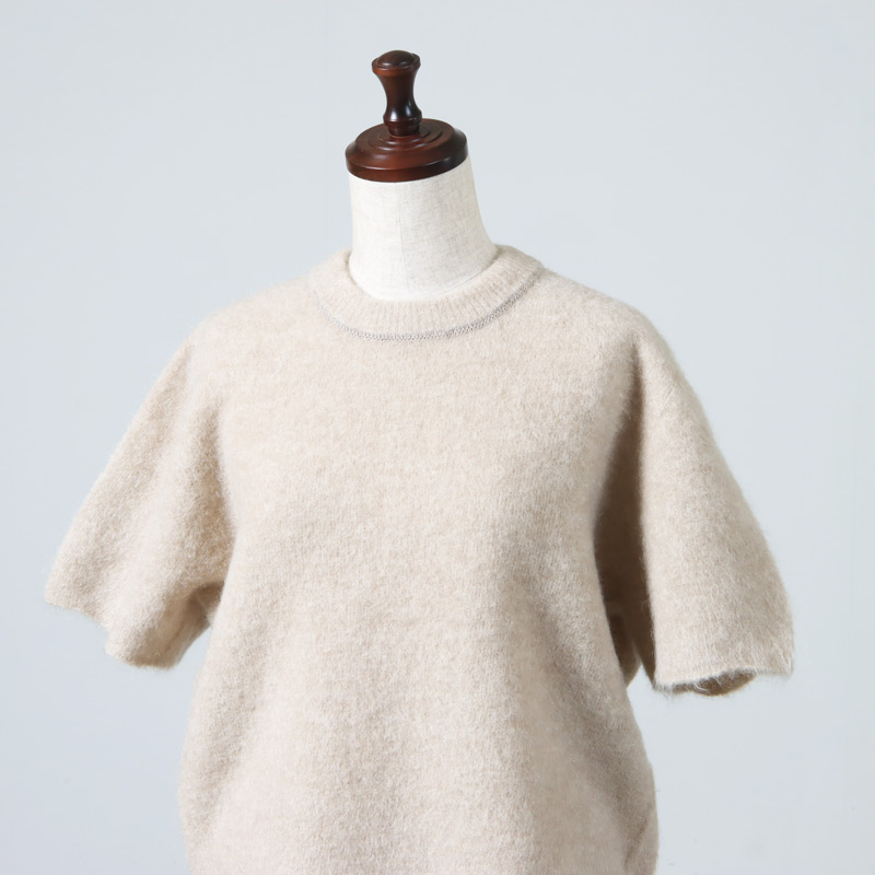 unfil(ե) stretch superkid mohair short-sleeve sweater