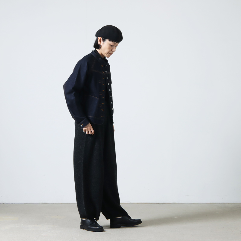 unfil(ե) superfine lambs & chenille ribbed-knit wide-leg pants