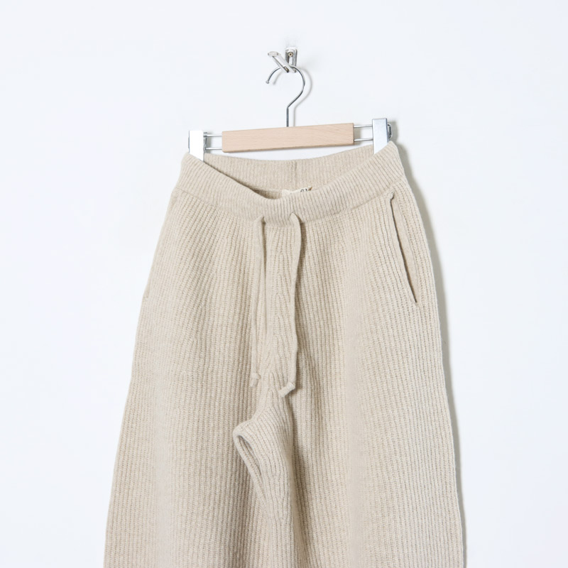 unfil(ե) superfine lambs & chenille ribbed-knit wide-leg pants