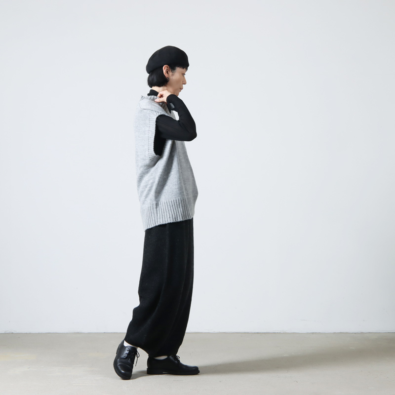 unfil(ե) superfine lambs & chenille ribbed-knit wide-leg pants