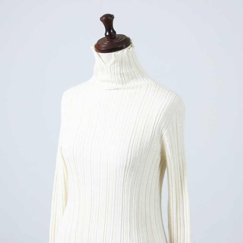 unfil(ե) royal baby alpaca random ribbed-knit high-neck sweater