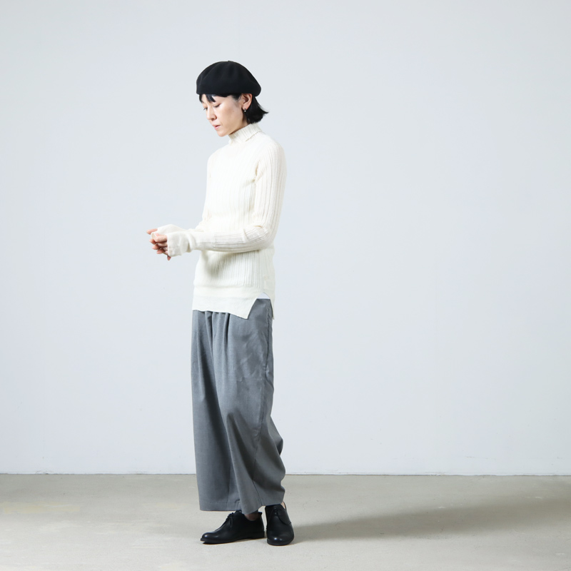 unfil(ե) royal baby alpaca random ribbed-knit high-neck sweater