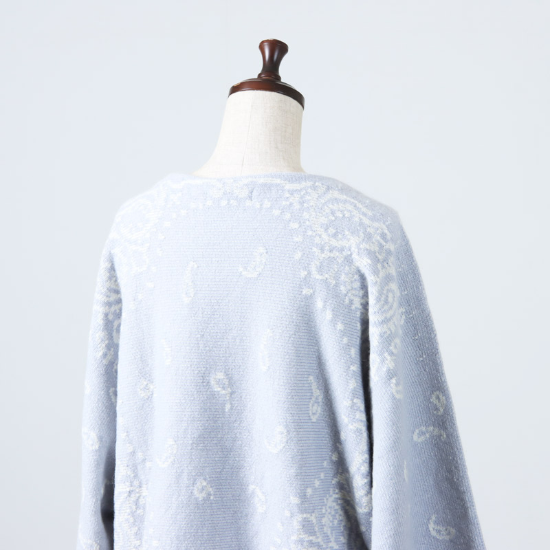 unfil(ե) royal baby alpaca bandana-pattern sweater