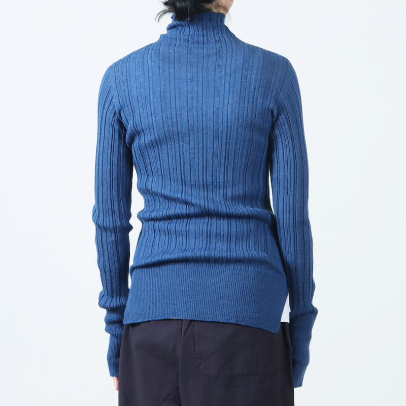 unfil(ե) royal baby alpaca random ribbed-knit high-neck P/O