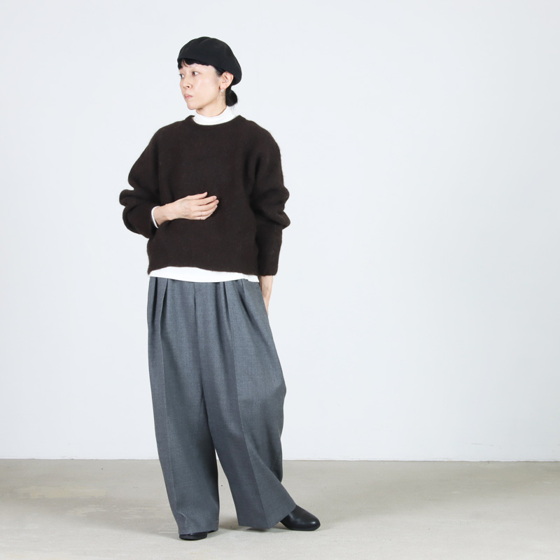 unfil(ե) stretch superkid mohair crew-neck P/O