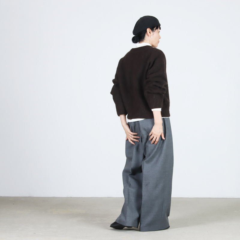 unfil(ե) stretch superkid mohair crew-neck P/O