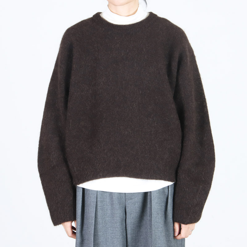 unfil(ե) stretch superkid mohair crew-neck P/O