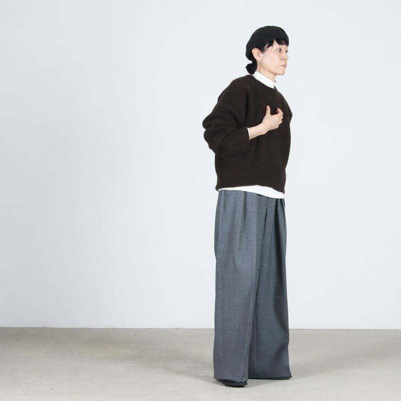 unfil(ե) stretch superkid mohair crew-neck P/O