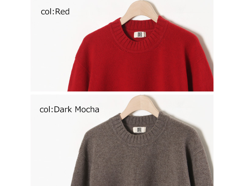 unfil(ե) fine lambs wool crew-neck P/O