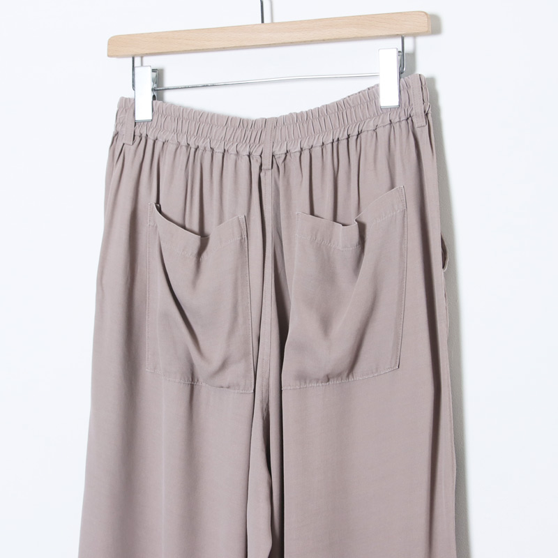 unfil(����ե���) rayon gabardine pigment washed BIG easy trousers