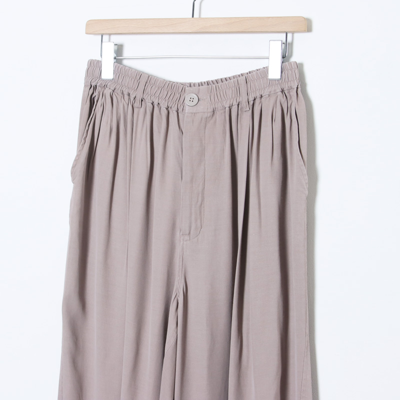 unfil(����ե���) rayon gabardine pigment washed BIG easy trousers
