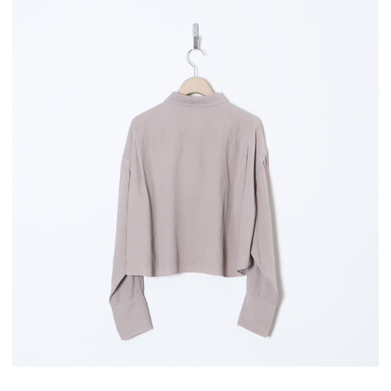 unfil(����ե���) rayon gabardine pigment washed cropped shirt