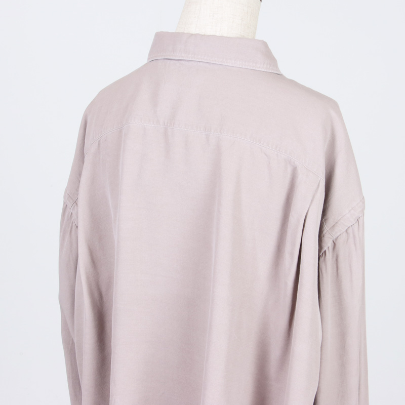 unfil(����ե���) rayon gabardine pigment washed cropped shirt