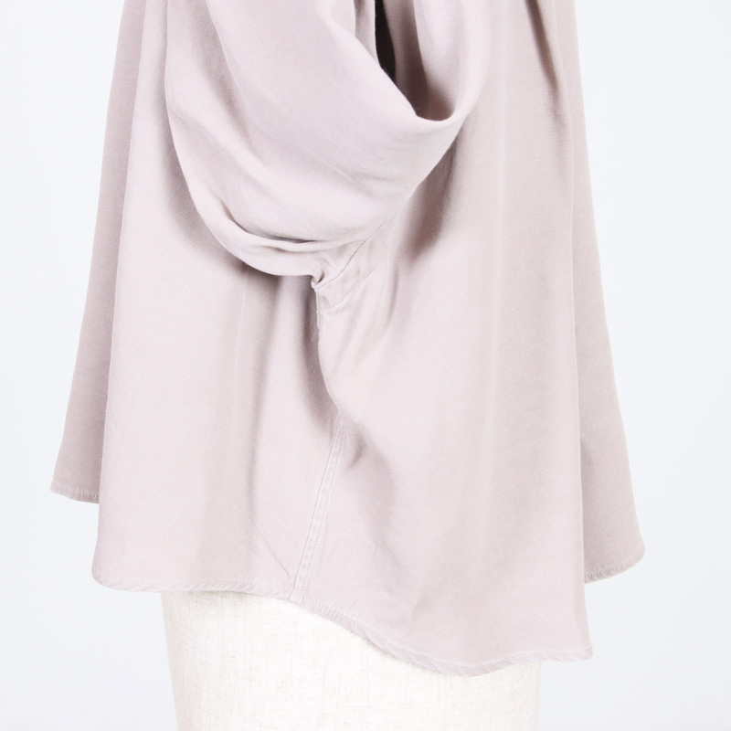 unfil(����ե���) rayon gabardine pigment washed cropped shirt