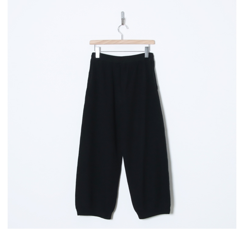 unfil(����ե���) french linen ribbed-knit wide-leg pants