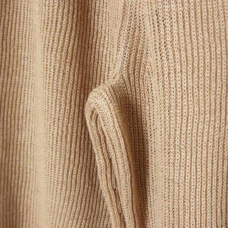 unfil(����ե���) french linen ribbed-knit wide-leg pants