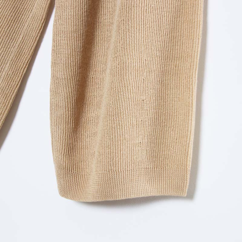 unfil(����ե���) french linen ribbed-knit wide-leg pants
