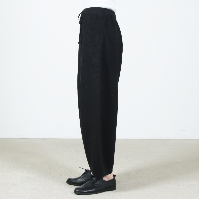 unfil(����ե���) french linen ribbed-knit wide-leg pants