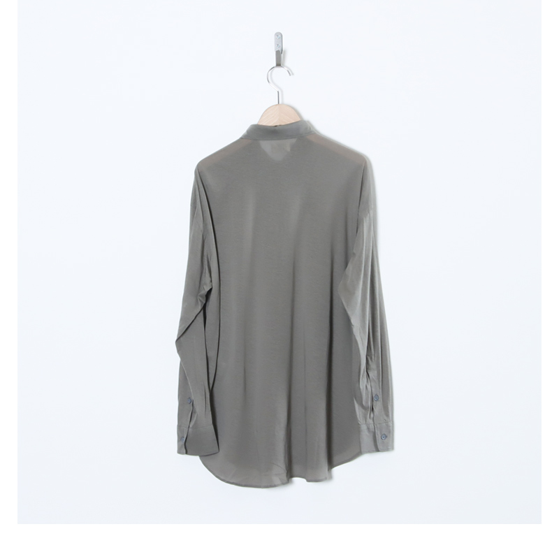 unfil(����ե���) twisted cotton sheer jersey fluid shirt