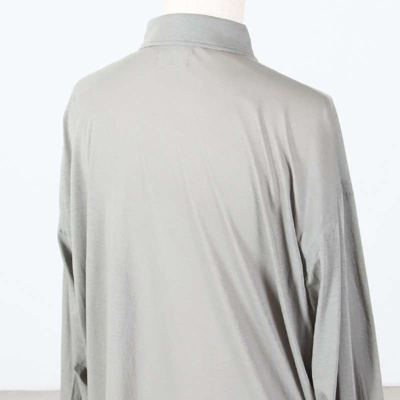 unfil(����ե���) twisted cotton sheer jersey fluid shirt