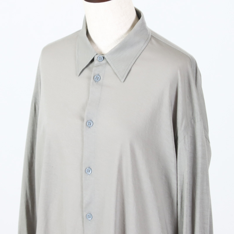 unfil(����ե���) twisted cotton sheer jersey fluid shirt