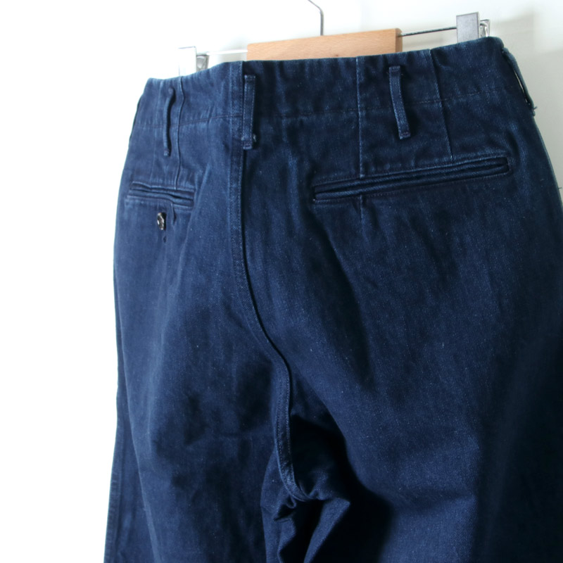 unfil (アンフィル) 14oz organic cotton denim 2tuck trousers / 14 ...