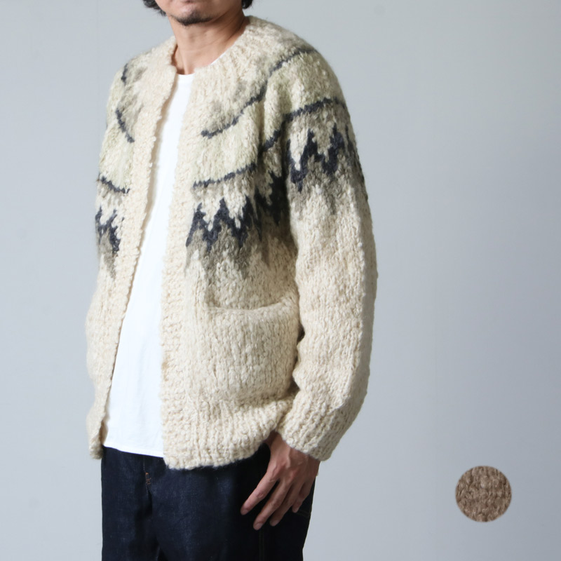 unfil (ե) cashmere blend hand-knit cardigan / ߥ֥ɥϥɥ˥åȥǥ
