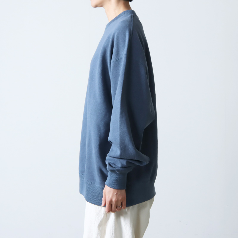 unfil (アンフィル) cotton & paper terry sweatshirt