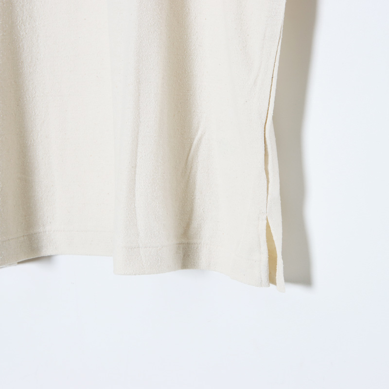 unfil(ե) raw silk plain-jersey long sleeve Tee