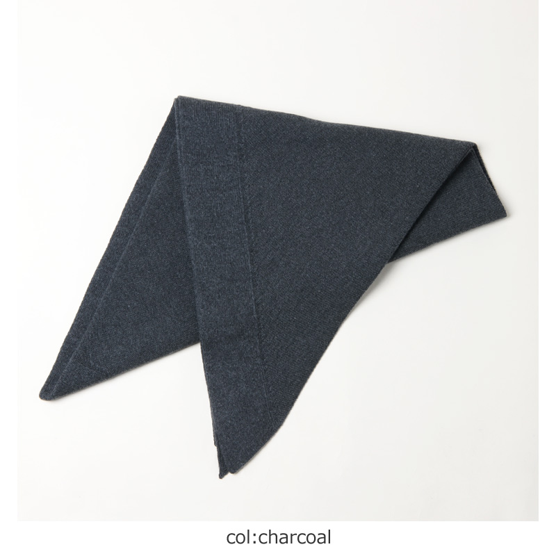unfil(ե) silk wool honeycomb-knit triangle stole