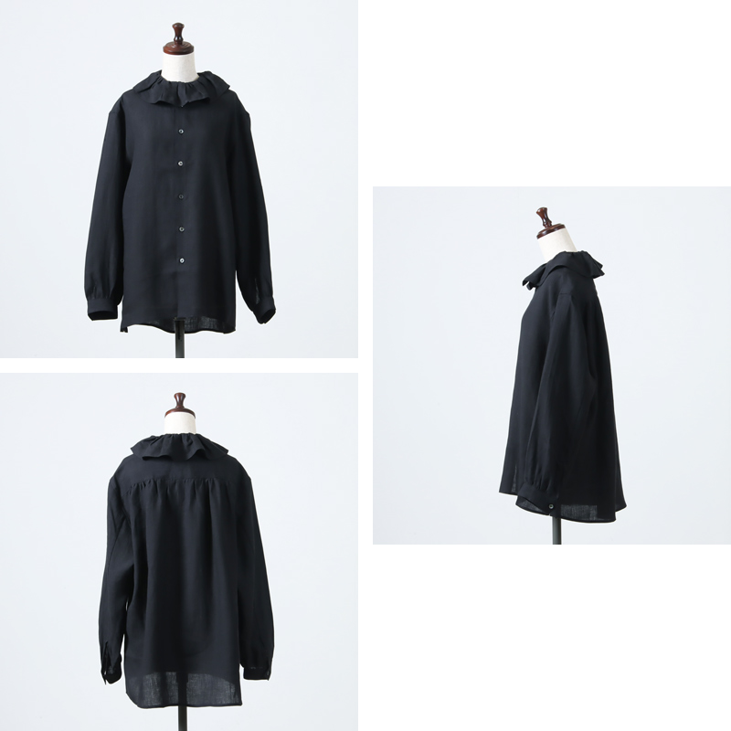 Vlas blomme (ヴラスブラム) コルトレイクリネン フリルカラー