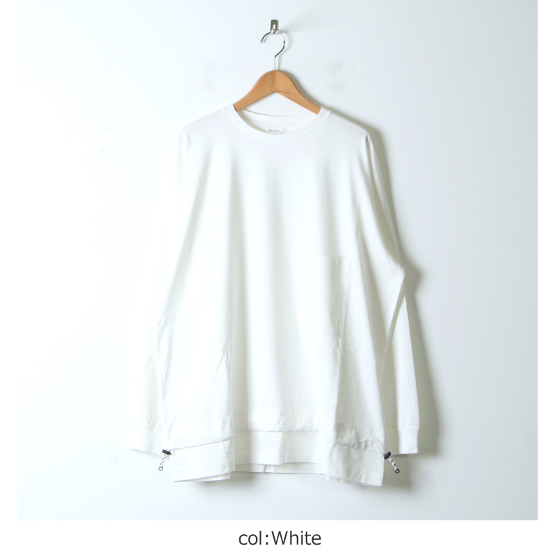 WELLDER (ウェルダー) Drawstring Long Sleeve T-Shirt / ドロー