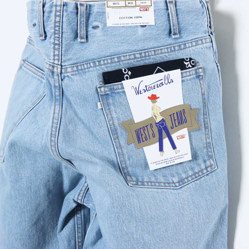 WESTOVERALLS (ウエストオーバーオールズ) 801S DENIM l.BLUE