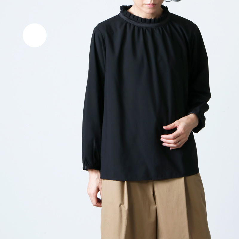 whyto (ۥ磻) Frill collar blouse / ե륫顼֥饦