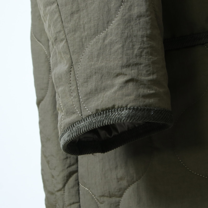 WILD THINGS (ワイルドシングス) QUILTED NO COLLAR COAT / ノーカラーコート