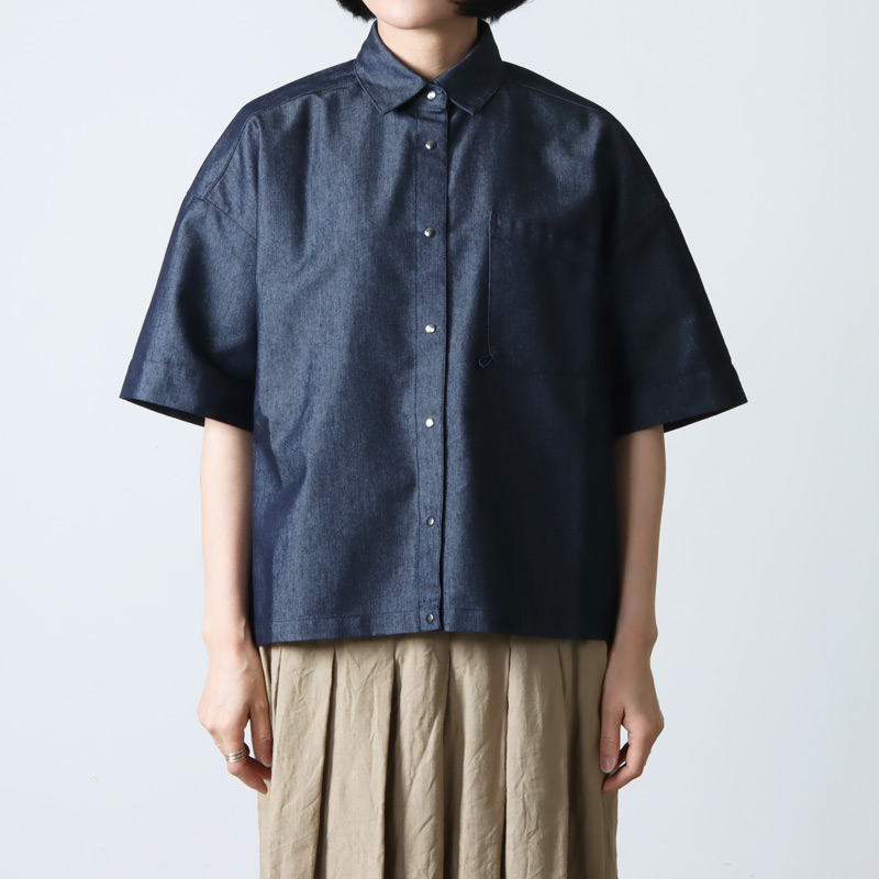 WILD THINGS(磻ɥ󥰥) NANOTEX DENIM S/S SHIRT