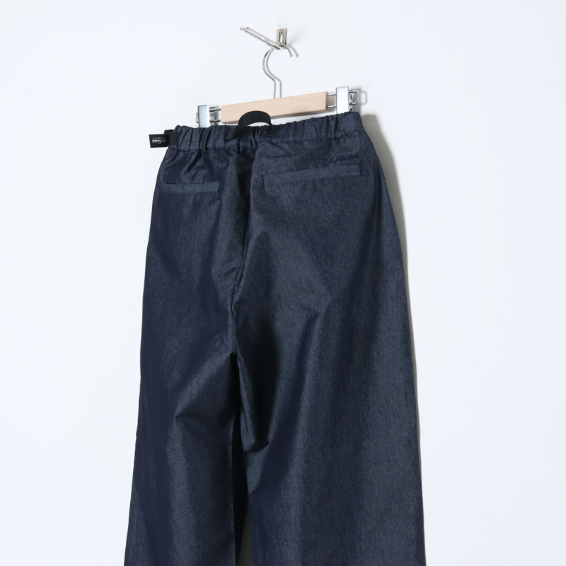 WILD THINGS (ワイルドシングス) NANOTEX DENIM TUCK WIDE PANTS