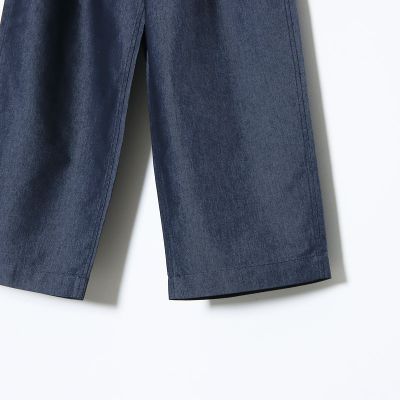 WILD THINGS (ワイルドシングス) NANOTEX DENIM TUCK WIDE PANTS