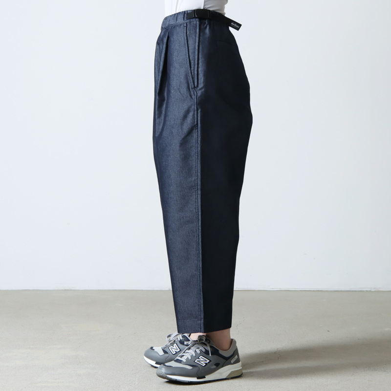 WILD THINGS (ワイルドシングス) NANOTEX DENIM TUCK WIDE PANTS