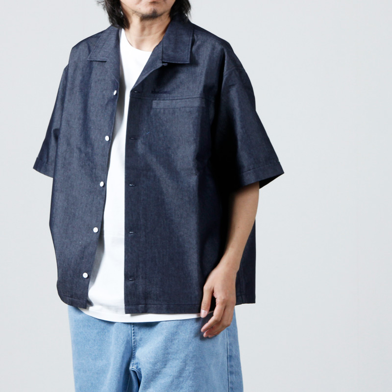 WILD THINGS (ワイルドシングス) NANOTEX DENIM S/S SHIRT / ナノ