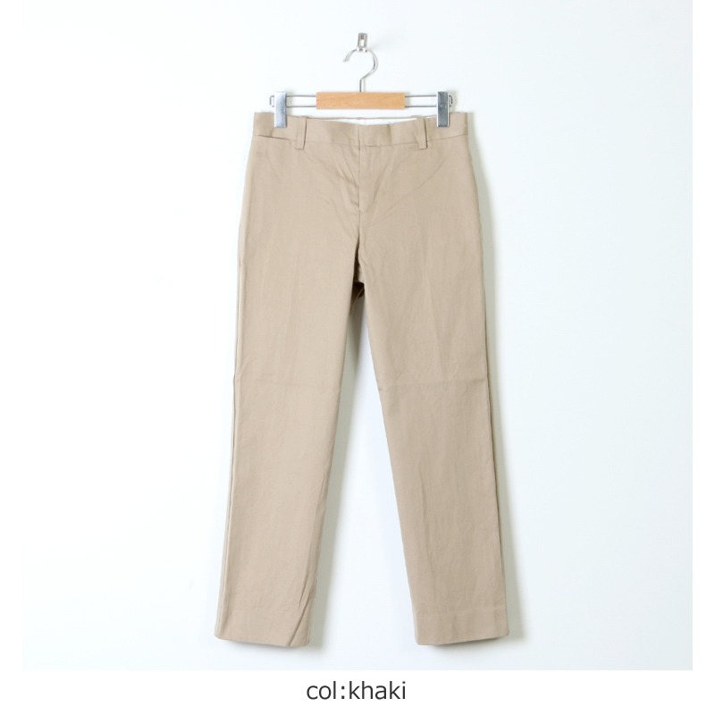 YAECA (ヤエカ) CHINO CLOTH PANTS PIPED / チノクロスパンツパイプド