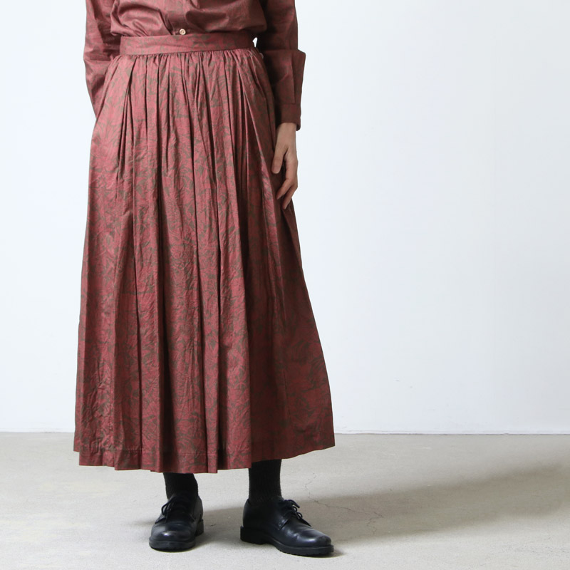 Yaeca ヤエカ Write Tuck Skirt Liberty ライトタックスカートリバティ