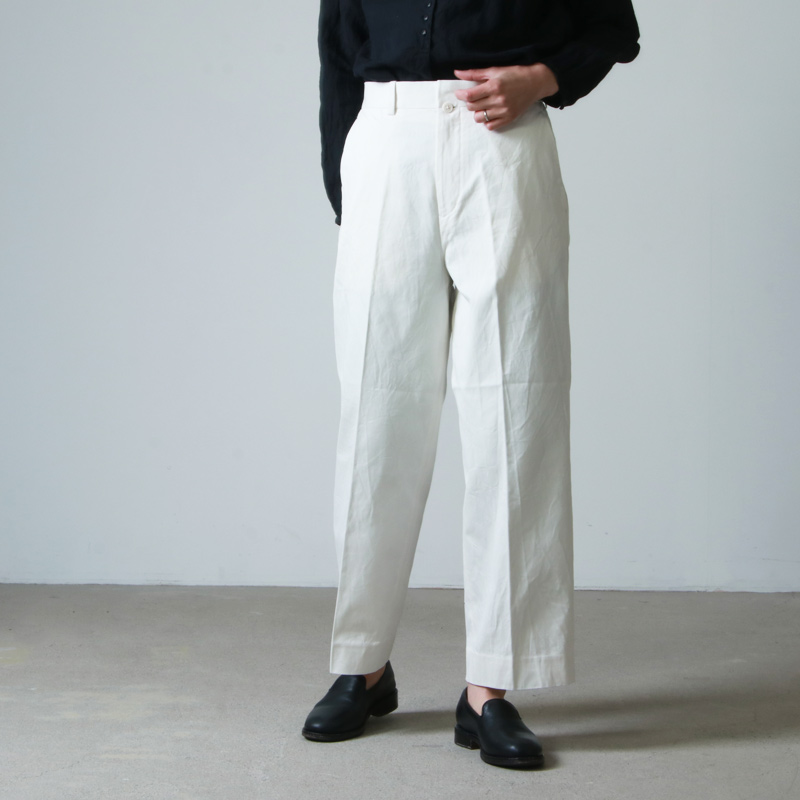 YAECA ヤエカ CHINO CLOTH PANTS CREASED - スラックス