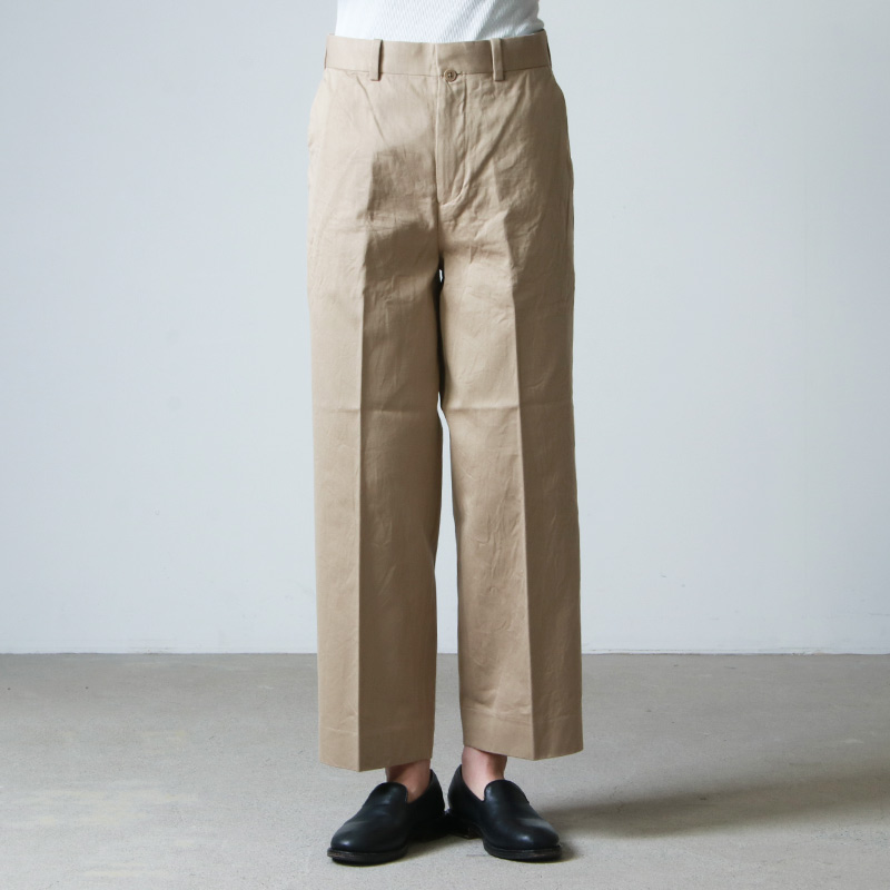 YAECA CHINO CLOTH PANTS CREASED 32