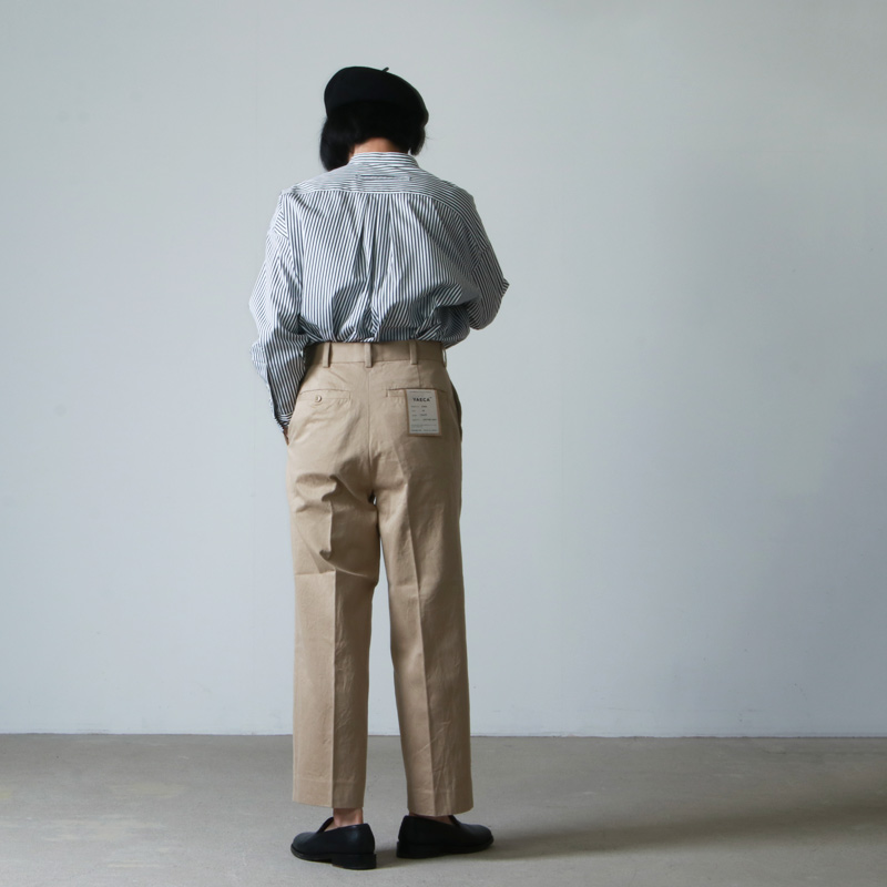 YAECA (ヤエカ) CHINO CLOTH PANTS CREASED / チノクロスパンツクリース