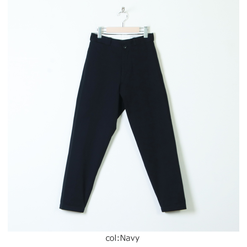 YAECA (ヤエカ) CHINO CLOTH PANTS WIDE TAPERED / チノクロスパンツ