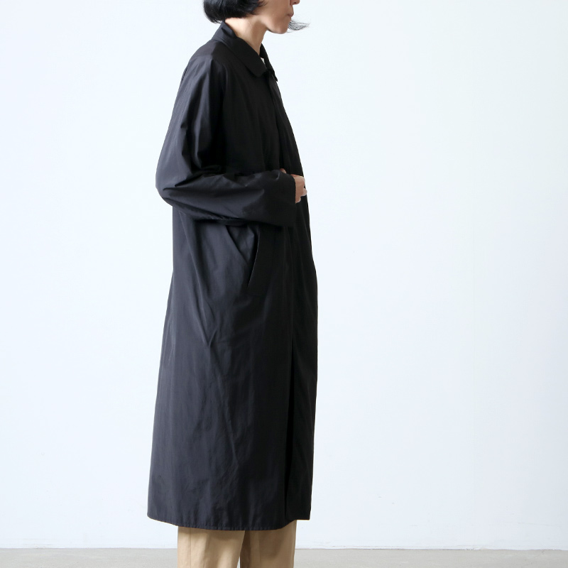 YAECA (ヤエカ) CONTEMPO RAIN COAT black / コンテンポレインコート 